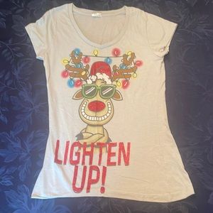 Christmas Rudolph T-shirt humor